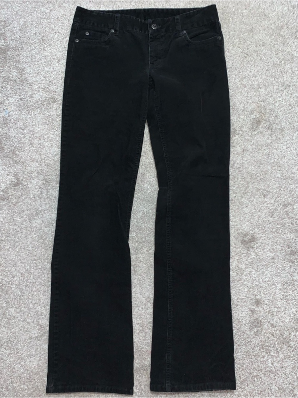 J. Crew Black Flared Corduroy Pants